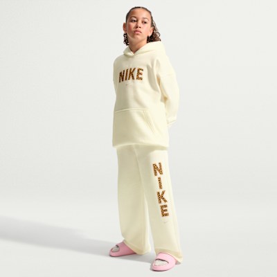 【サイズL】ナイキ　swoosh ゴールド セットアップ　8800 Nike Sportswear Studio Big Kids' (Girls') Fleece Open-Hem Pants